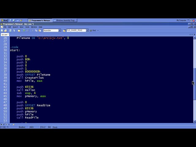 MASM - File and Memory Management (32-bit)