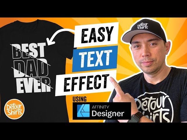 Text Effects For T-Shirt Designs | Affinity Designer Step by Step Tutorial | Typography Design