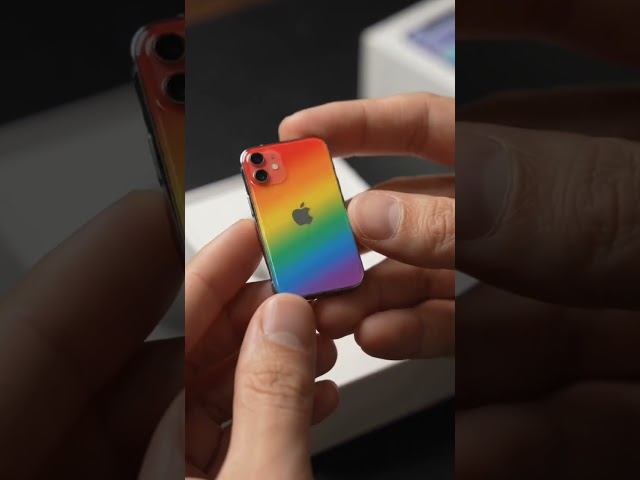 🌈 Mini Rainbow iPhone Unboxing! #iPhone #iPhoneUnboxing #MiniTech #NewiPhone #iPhoneShorts#  #Gadget