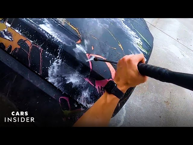 How To Paint A Mustang Using Soap
