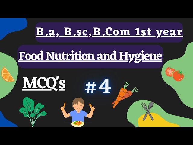 MCQ'S on meal planning🍱food nutrition and hygiene B.com, B.a, B.SC 1st year sem1 Tfh Tuitionfromhome