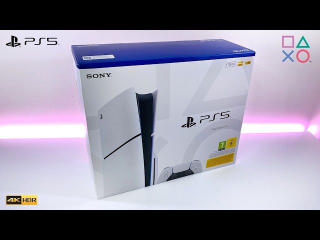 PS5 Slim Unboxing (Sony PlayStation 5 Standard Slim)