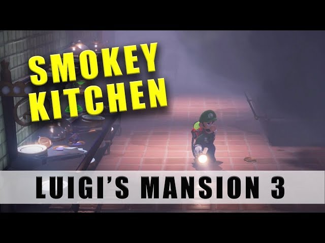 Luigi's Mansion 3 2F how to clear the smoke in the kitchen