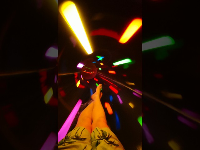 POV: Riding the Cannonball Falls Drop Slide #shorts