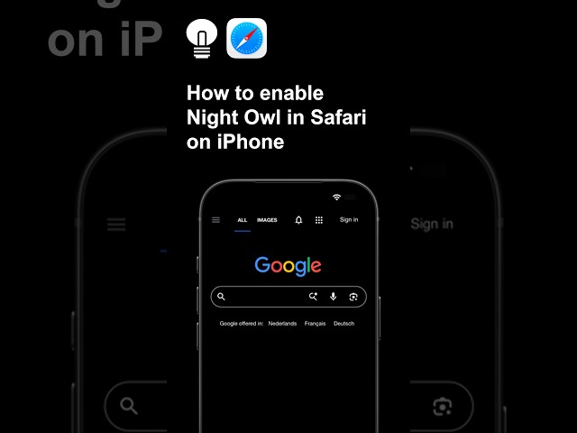 How to Enable Night Owl in Safari on iPhone #tutorial #iphone