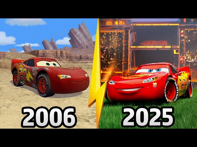 Evolution of Cars Games (2006 - 2025) Lightning McQueen - Disney
