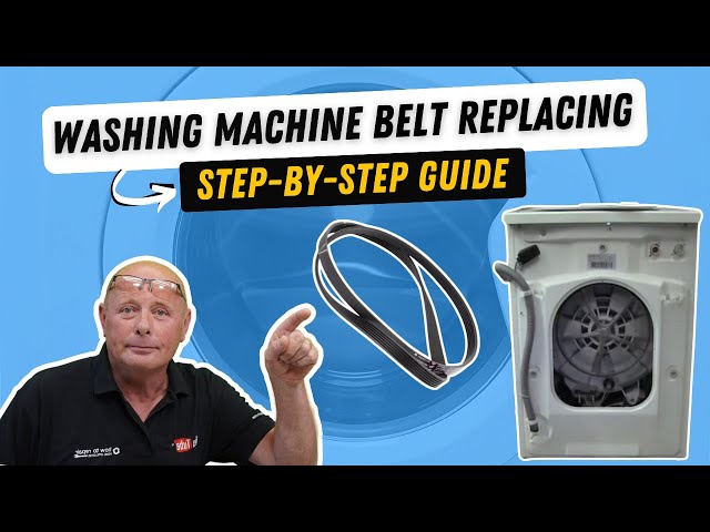 How to replace or fit a washing machine belt