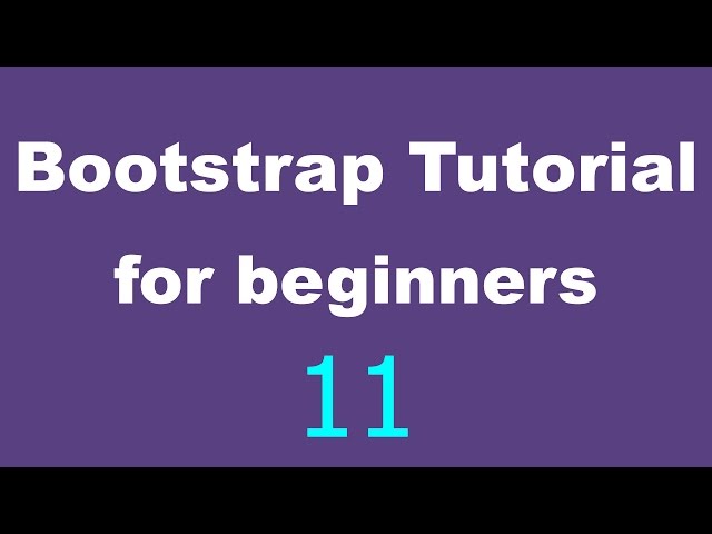 Bootstrap Tutorial for Beginners - 11 - Hidden and multiple classes
