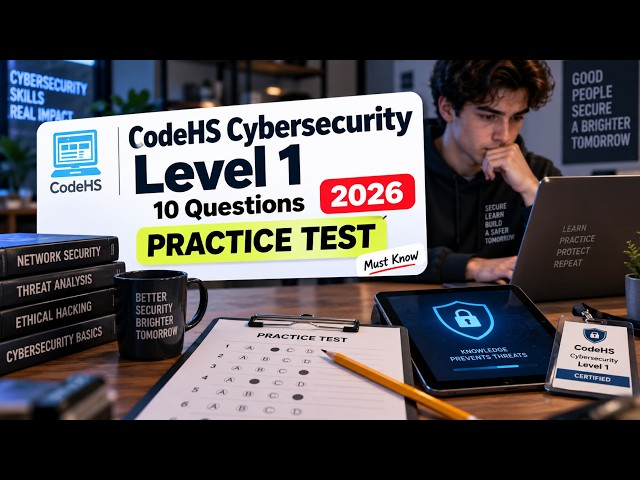 CodeHS Cybersecurity Level 1 Certification Practice Test: 10 Core Questions with Explained Answers!