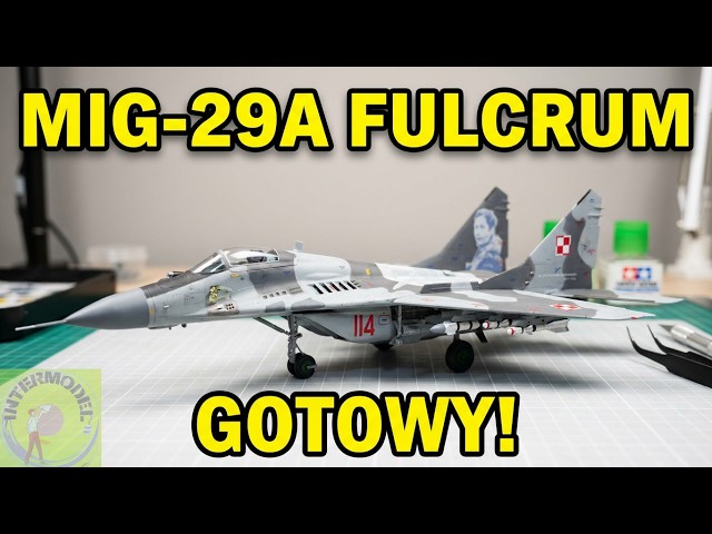 MiG-29A Fulcrum cze2.Finisz #modelarstwo #plasticmodelkits #papermodel #hobby #małymodelarz #mig