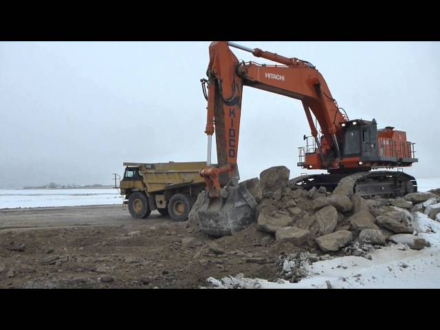 Big Ass Rocks... | Hitachi EX1200 loading boulders