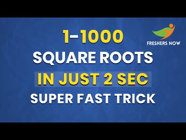 Best Square Root Tricks in Telugu: Speed Up Your Calculations