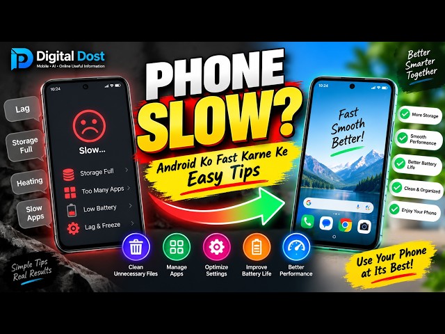 Phone Slow Hai? Android Ko Fast Karne Ke Easy Tips | 2026