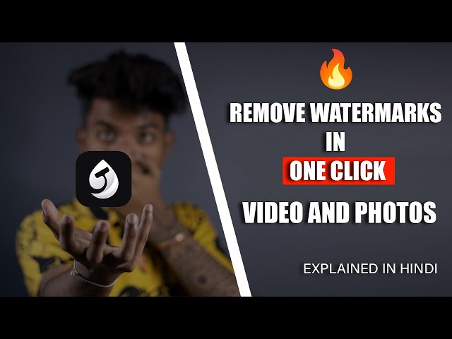 Remove Watermarks in 1 Click Photo or Video | PRANAV PG