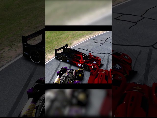 Just your average IMSA race start... #simracing #iracingclips #iracingcrashes #iracing