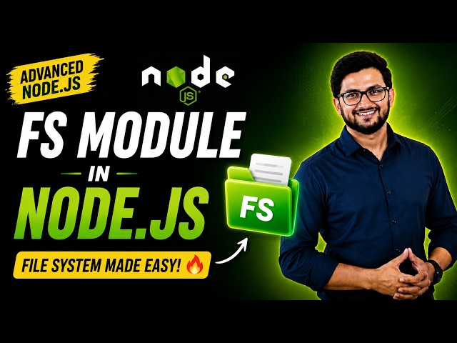 Nodejs Tutorial 17: Node.js FS Module Explained | Read, Write & Manage Files
