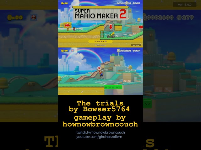 #Shorts #SMM2 The trials Course Clear Video Former World Record
