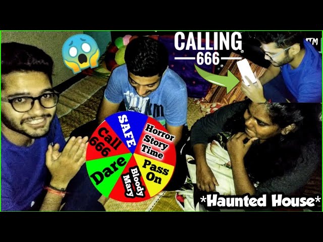 SCARY SPIN THE WHEEL Challenge @3:00AM *Haunted House* (Caught on Camera)
