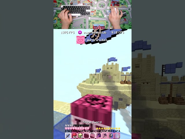 FASTEST WIN EVER #shorts #viral #gaming #minecraft #minemenclub #pvp #fireballfight