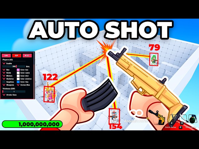 I Trolled My Friends With Auto Shoot In Rivals... (Mods)
