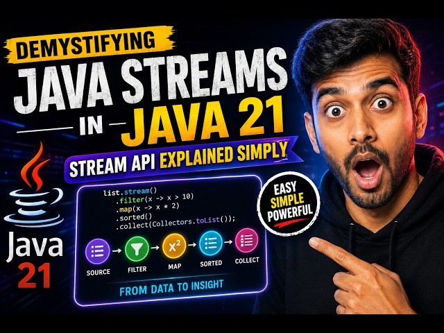 Demystifying Java Streams in Java 21 | Stream API Explained Simply