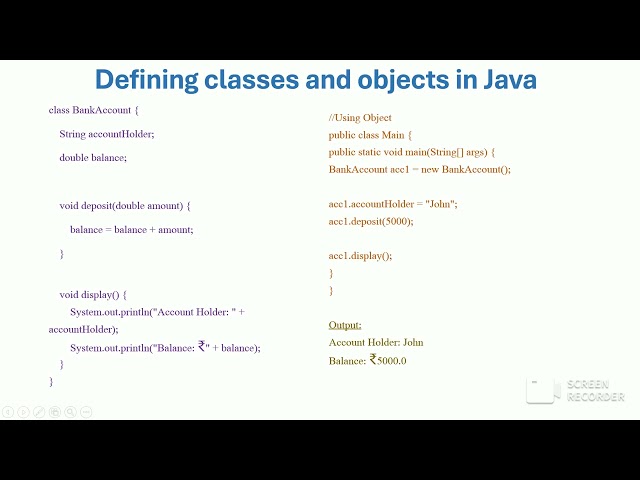Classes in Java