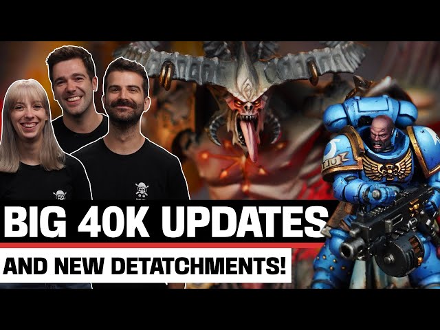 NEW 40K BALANCE DATASLATE!  Four New Detachments, Rules Updates and Big Faction Changes.