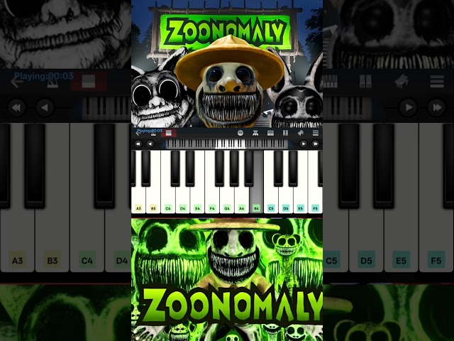Zoonomaly Theme Song | Easy Piano Tutorial