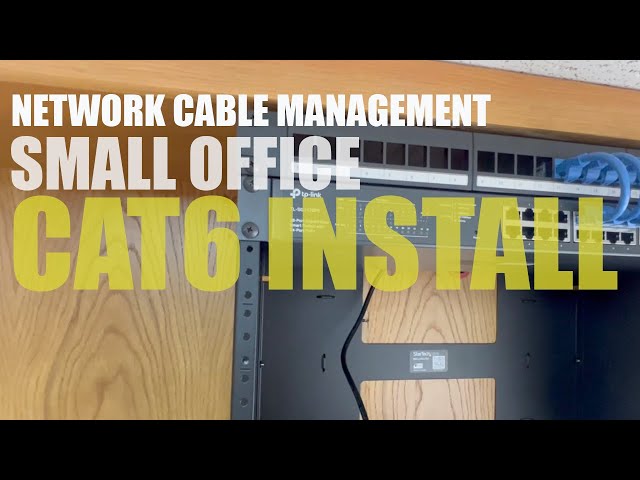 Learning Network Cable Management - Cat6 Install in Small Office