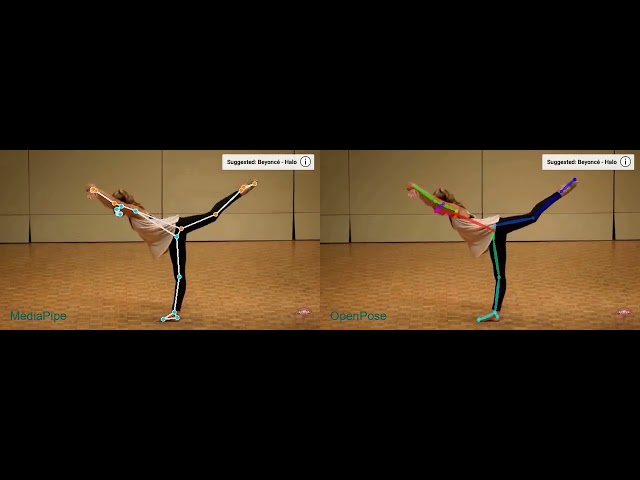 MediaPipe vs OpenPose (Human Pose Landmark Detection)