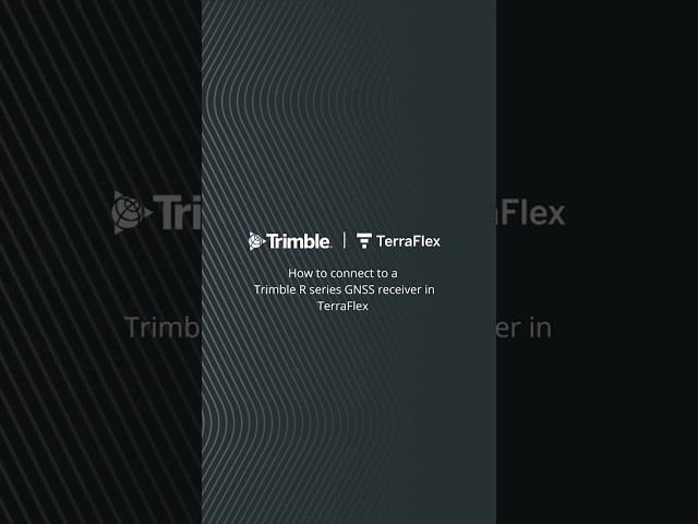 Trimble TerraFlex Tutorial | How to connect to a Trimble R series in TerraFlex