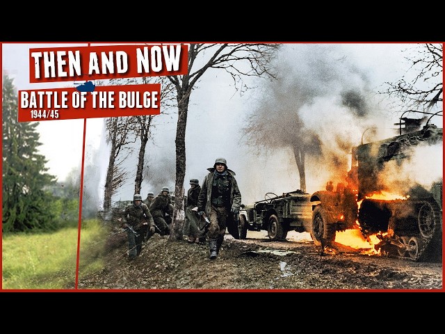 Rare Battle of the Bulge film - Then and Now - No pictures.