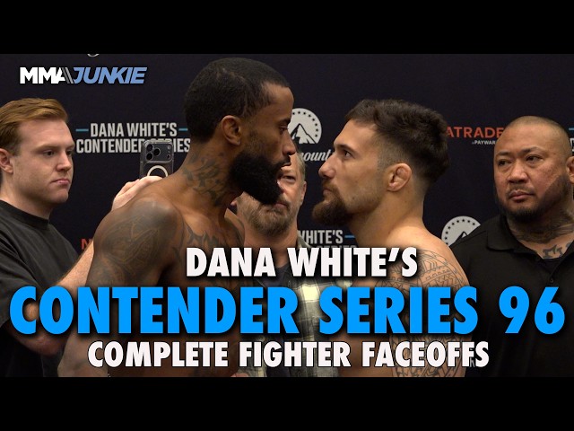 Dana White's Contender Series 96 full card faceoffs