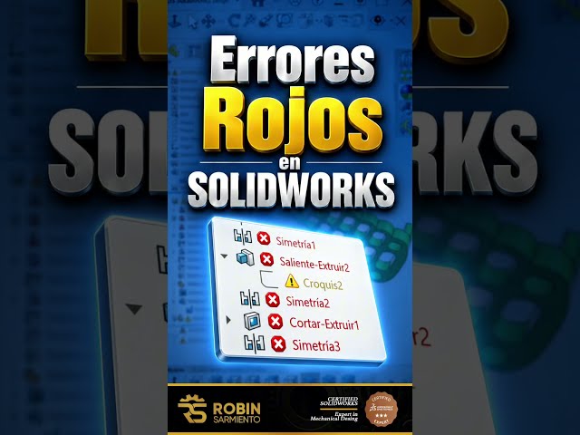 ¿Por Qué Aparecen Errores Rojos en SOLIDWORKS?