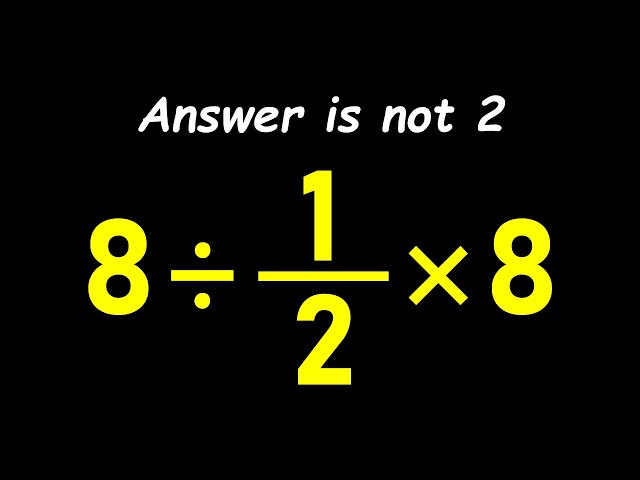 Tricky Math Problem