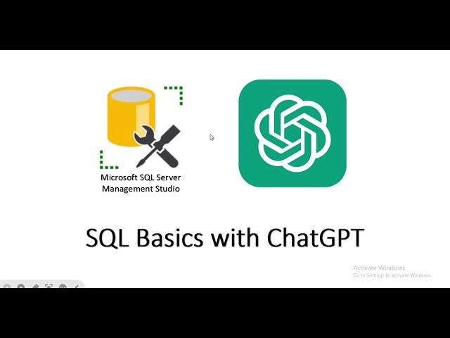 SQL BASICS WITH CHATGPT