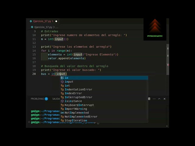 PYTHON ALGORITMO 57 #python #pythontutorial #desarrolloweb