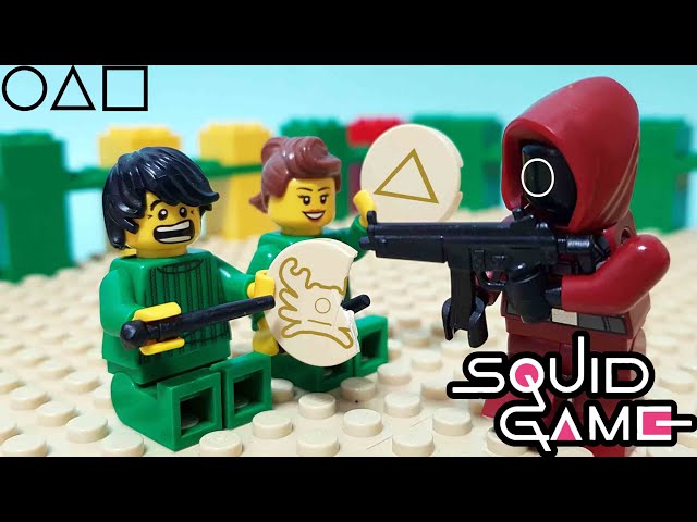 LEGO Squid Game Stop Motion Part2: Dalgona Honeycomb Challenge 레고 오징어 게임 스톱모션 2편 달고나