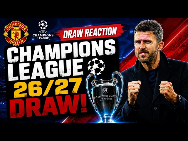 ⚽🔴MANCHESTER UNITED UEFA CHAMPIONS LEAGUE DRAW REACTION! We Have a Chance!