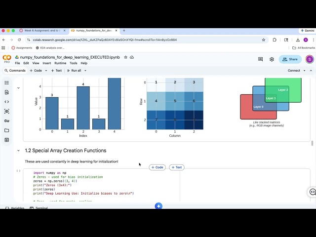 Numpy foundation notebook record