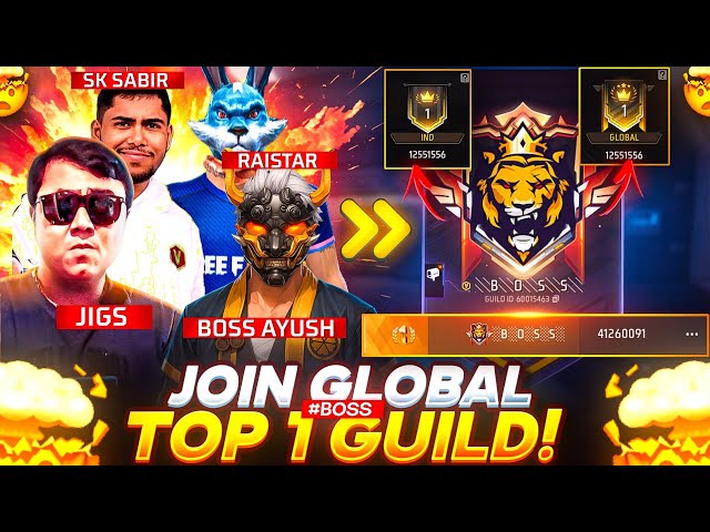 JOIN BOSS GUILD 😱 HOW TO JOIN REGION TOP 1 GUILD BOSS 😱