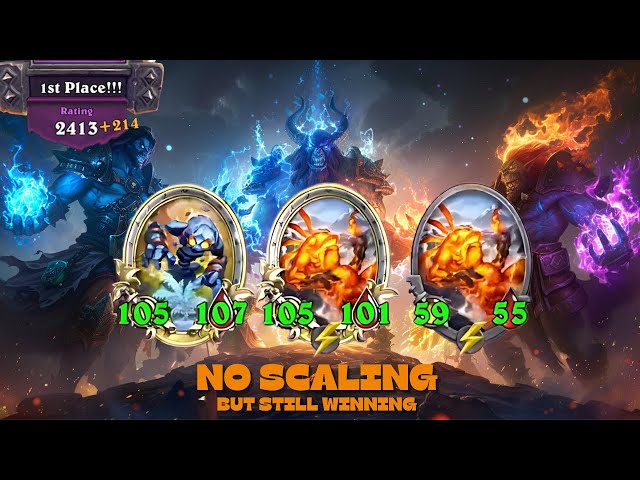 NO SCALING BUT WINING 🎮 Hearthstone Battlegrounds Gameplay No Commentary New Update🛡️ 2413 Rating