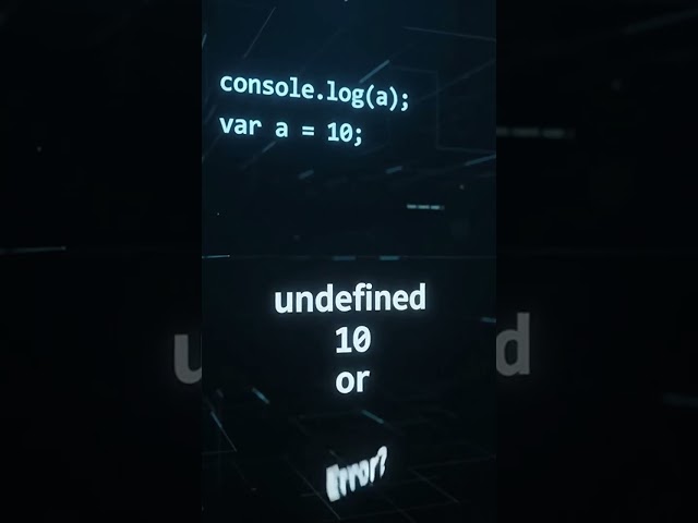 JavaScript Hoisting Explained 🤯 | Can You Guess the Output? #Shorts