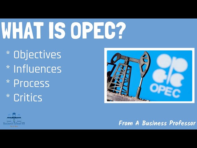 What is OPEC? | From A Business Professor