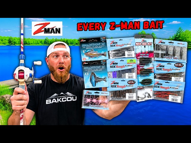 Z-Man Gear ONLY Fishing Challenge (Crazy Hidden Pond)