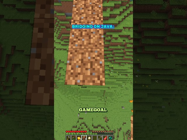 Bridging on Java vs Bridging on Bedrock💀