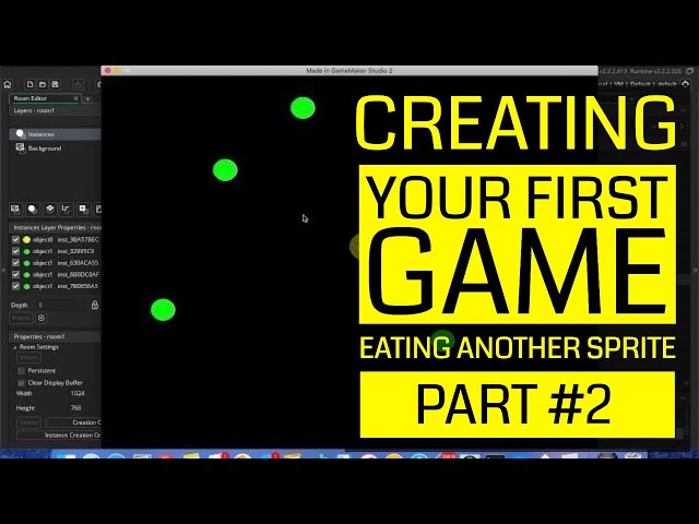Creating Your First Game - with GameMaker - Eating Another Sprite - Part #2