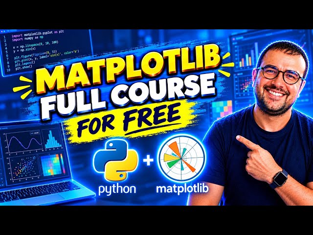 Matplotlib Full Course For FREE in Python Programming Language 