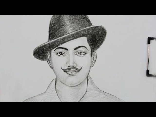 #video How to make drawing #bhagat Singh//#rocky//bhagat Singh sketch...