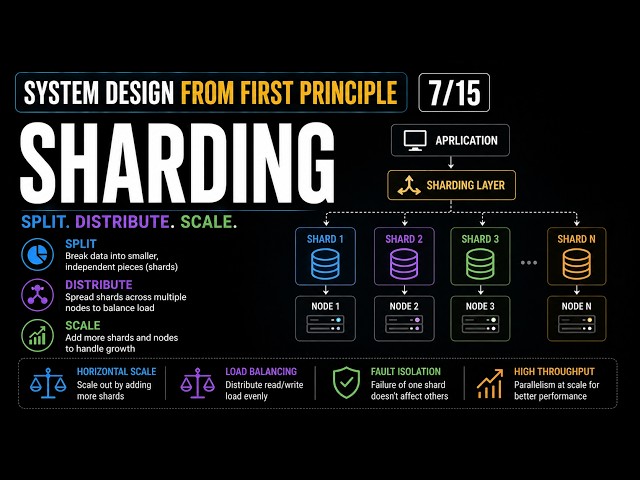 System Design from First Principle[7/15]: Sharding -  When One Disk is Not Enough